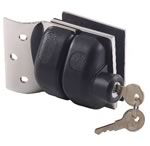 Stainless Steel BalustradeGlass to round post latch